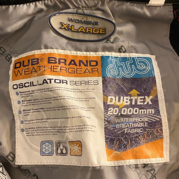 Y2K Snowboard Ski Cargo Pants Cream White Dub Brand Weathergear XL - Picture 3 of 8